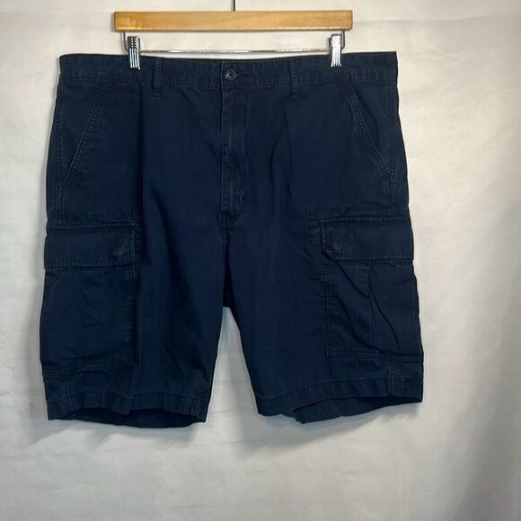 Levi’s Strauss & co Two Horse Brand Navy Blue Cargo Shorts size 40 100% Cotton - Picture 1 of 7